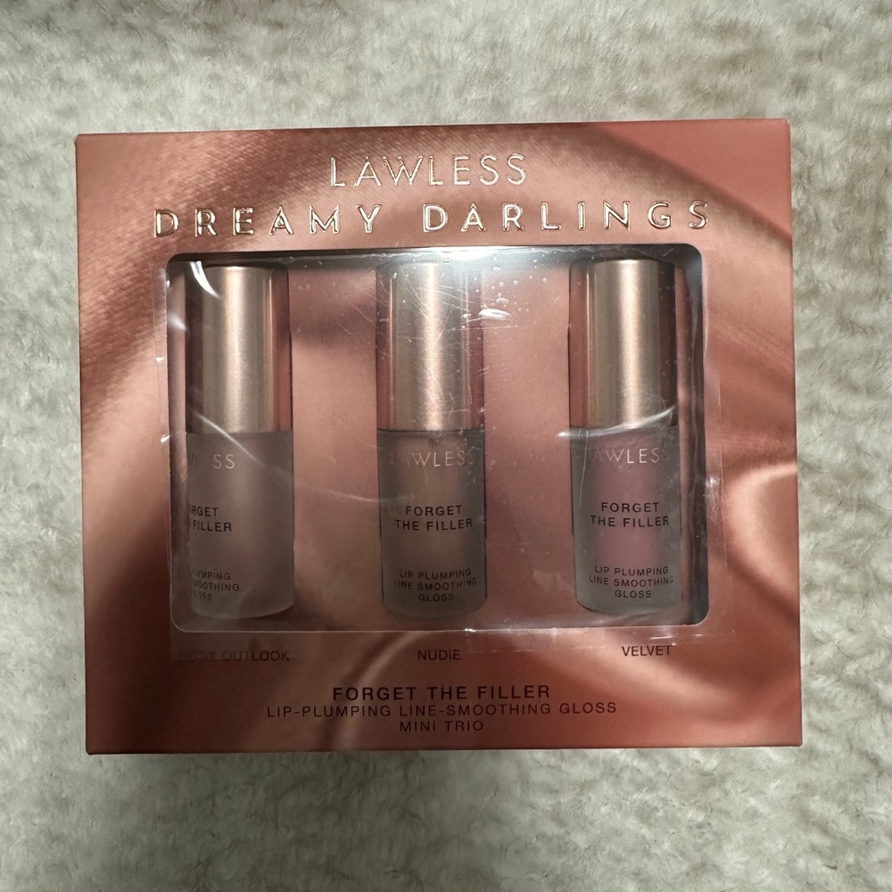 LIMITED EDITION NEW Lawless Dreamy Darlings Forget The Filler Lip Plumping Gloss